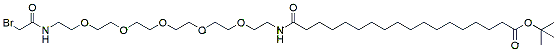 18-(Bromoacetamido-PEG5-ethylcarbamoyl)heptadecanoic-t-butyl ester