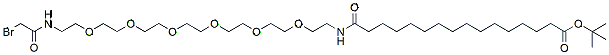 16-(Bromoacetamido-PEG6-ethylcarbamoyl)pentadecanoic-t-butyl ester