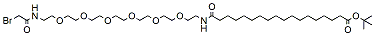 17-(Bromoacetamido-PEG6-ethylcarbamoyl)heptadecanoic t-butyl ester