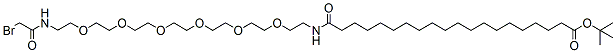 20-(Bromoacetamido-PEG6-ethylcarbamoyl)nonadecanoic-t-butyl ester