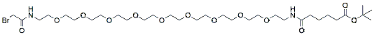 17-(Bromoacetamido-PEG9-ethylcarbamoyl)pentanoic t-butyl ester