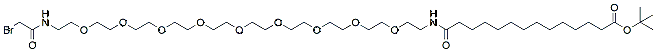 17-(Bromoacetamido-PEG9-ethylcarbamoyl)tridecanoic t-butyl ester