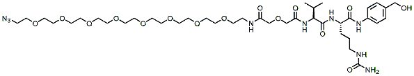 Azido-PEG8-Amido-Val-Cit-PAB | CAS 2356229-77-9