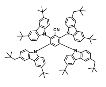 2,3,5-tris(3-(tert-butyl)-6-neopentyl-9H-carbazol-9-yl)-6-(3,6-di-tert-butyl-9H-carbazol-9-yl)benzonitrile | CAS 2378264-27-6