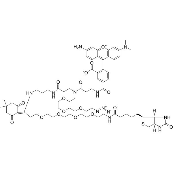 Biotin-PEG4-Dde-TAMRA-PEG3-Azide | CAS 2353409-56-8