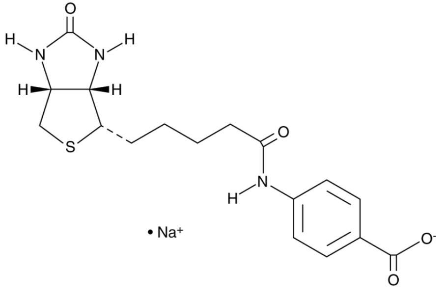 (+)-Biotin 4-Amidobenzoic Acid (sodium salt) | CAS 102418-74-6