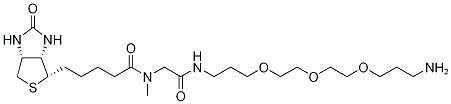 13-Amino-4,7,10-trioxatridecanyl-2,2’,3,3’,11,11’,12,12’-d8)-N-methyl-N-biotinylglycinamide | CAS 1217717-09-3
