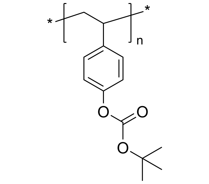 Poly(4-[tert-butoxycarbonyl]oxy-styrene), Mn 481,000