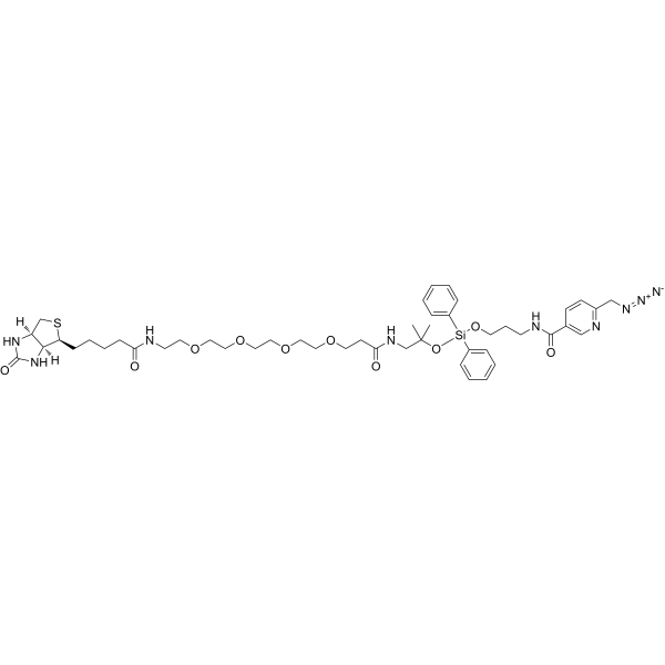 Biotin-PEG4-dialkoxydiphenylsilane-picolyl azide | CAS 2599839-59-3