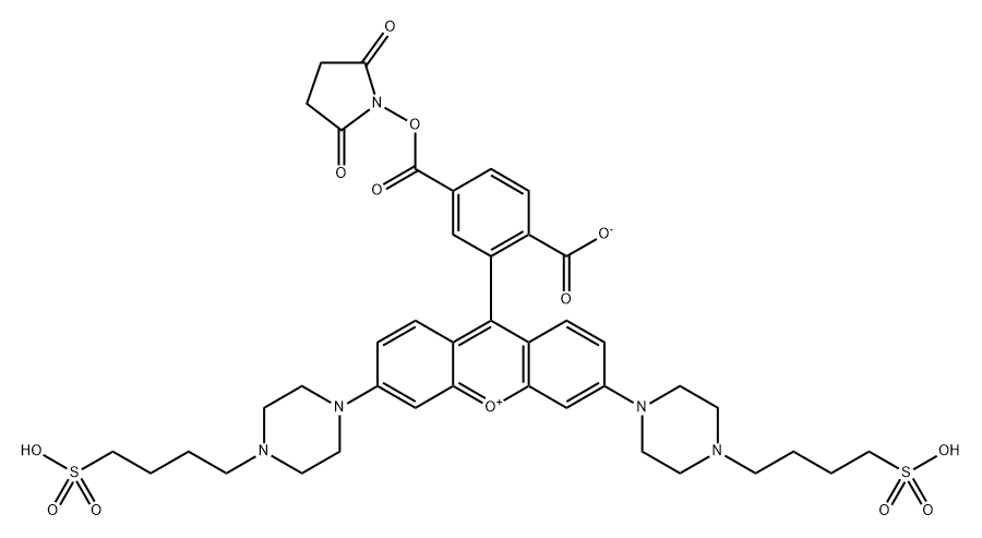 9-[2-Carboxy-5-[[(2,5-dioxo-1-pyrrolidinyl)oxy]carbonyl]phenyl]-3,6-bis[4-(4-sulfobutyl)-1-piperazinyl]xanthylium Inner Salt | CAS 1454775-33-7