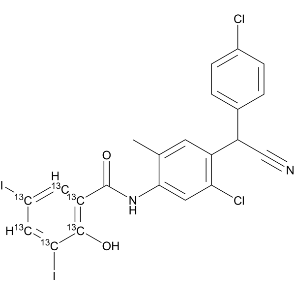 Closantel-13C6 | CAS 1325559-20-3