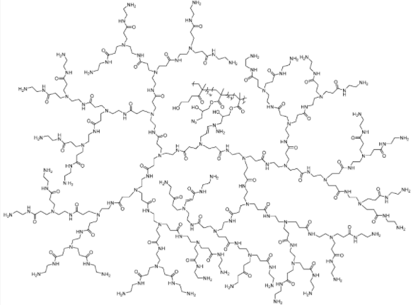 PAMAM-G5 functionalized with linear copolymers