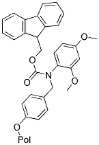 4-(2′,4′-Dimethoxyphenyl-Fmoc-aminomethyl)-phenoxymethyl-polystyrene resin, 200-400 mesh