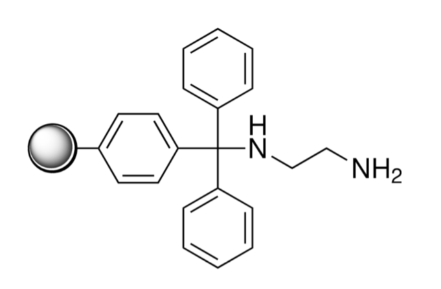 1,2-Diaminoethane trityl polystyrene resin, 100-200 mesh, DVB 1% (Loading: 1.2-1.7 mmol/g)