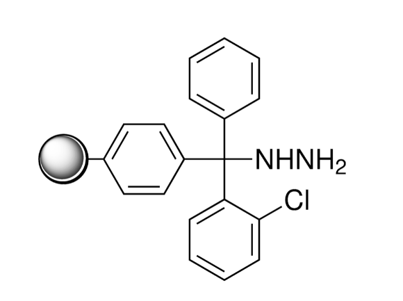 2-Chlorotrityl hydrazine, polymer-bound, 200-400 mesh, DVB 1% (Loading: 0.4-0.6 mmol/g)