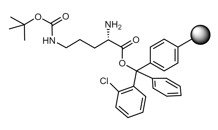 H-Orn(Boc)-2-CT Polystyrene Resin, 100-200 mesh, Capacity 0.4-1.2 mmol/g