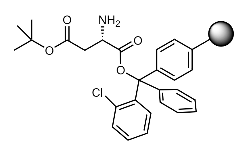 H-Asp(t-Bu)-2-CT Polystyrene Resin, 200-400 mesh, Capacity 0.4-1.2 mmol/g