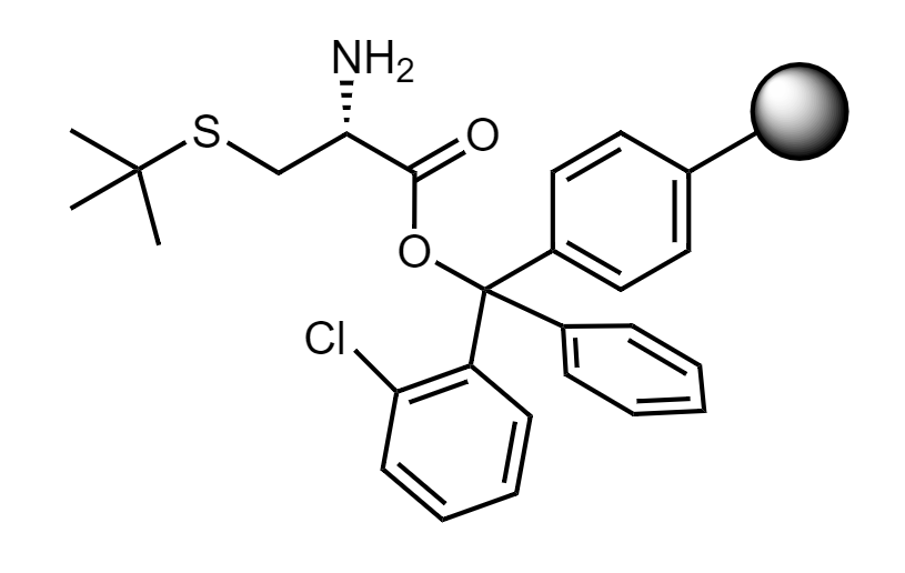 H-Cys(t-Bu)-2-CT Polystyrene Resin, 200-400 mesh, Capacity 0.4-1.2 mmol/g