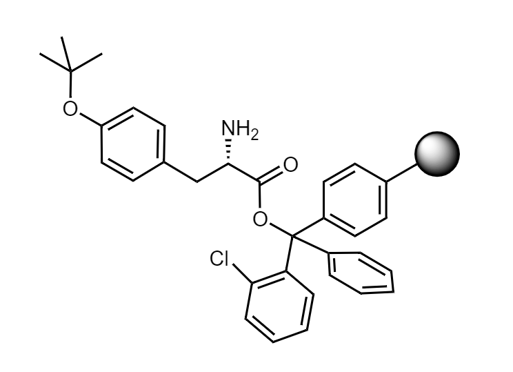 H-Tyr(t-Bu)-2-CT Polystyrene Resin, 200-400 mesh, Capacity 0.4-1.2 mmol/g