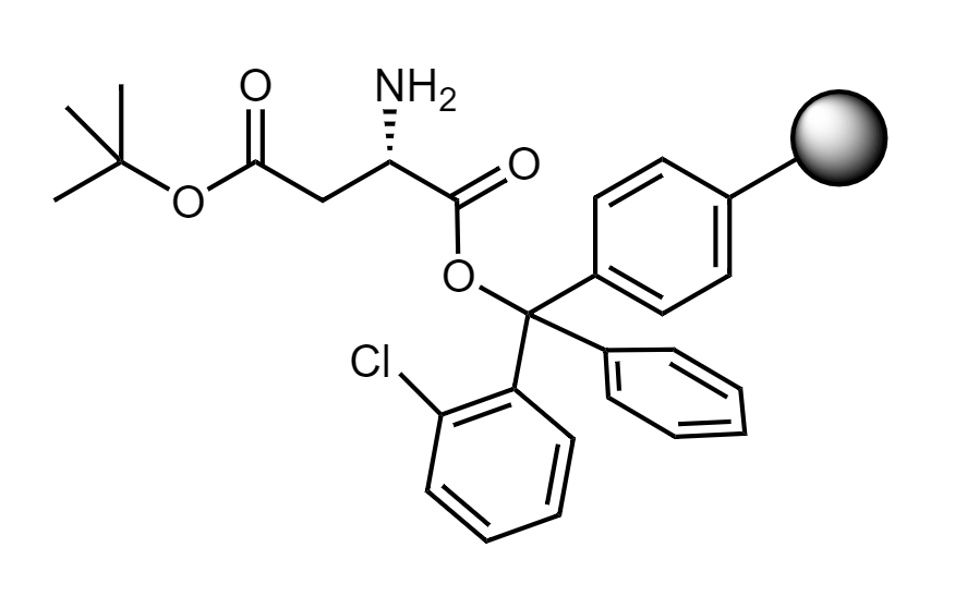 H-Asp(t-Bu)-2-CT Polystyrene Resin, 100-200 mesh, Capacity 0.4-1.2 mmol/g