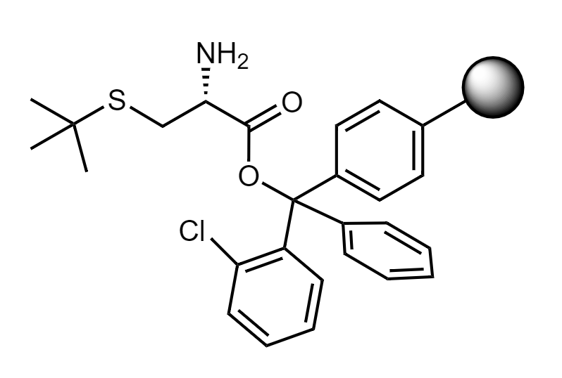 H-Cys(t-Bu)-2-CT Polystyrene Resin, 100-200 mesh, Capacity 0.4-1.2 mmol/g