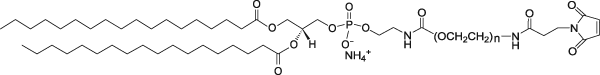 Fluorescent (Rhodamine lipid) Immunoliposomes-Maleimide (PEGylated) (Post-insertion), Lyophilized Powder